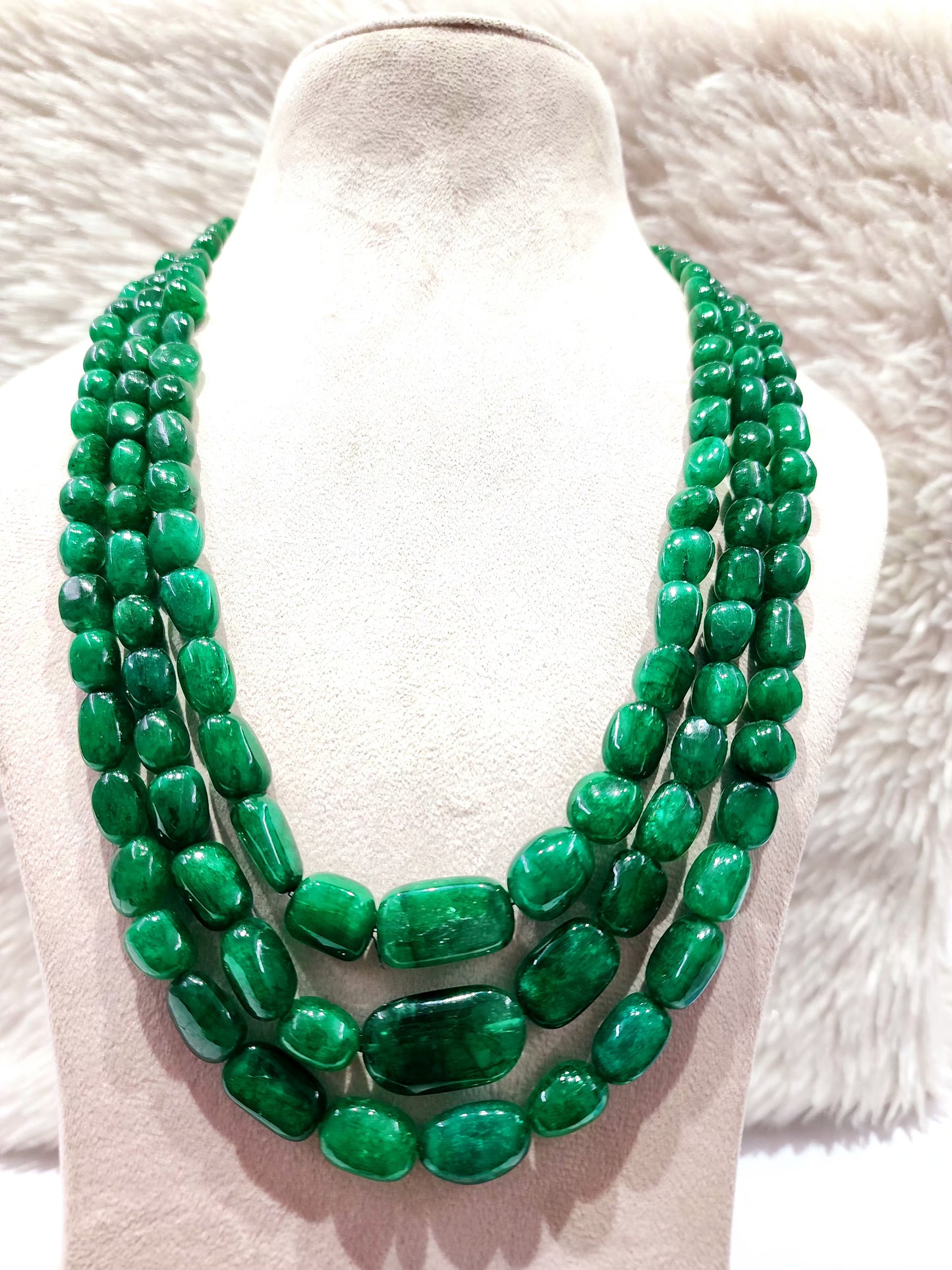 Natural Enhanced Green Beryl Beads by KGPGEMS - KGP GEMS