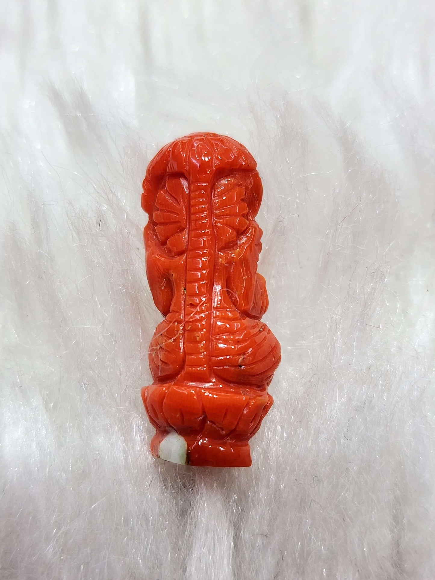 Natural Italian Coral Ganesha - KGP GEMS