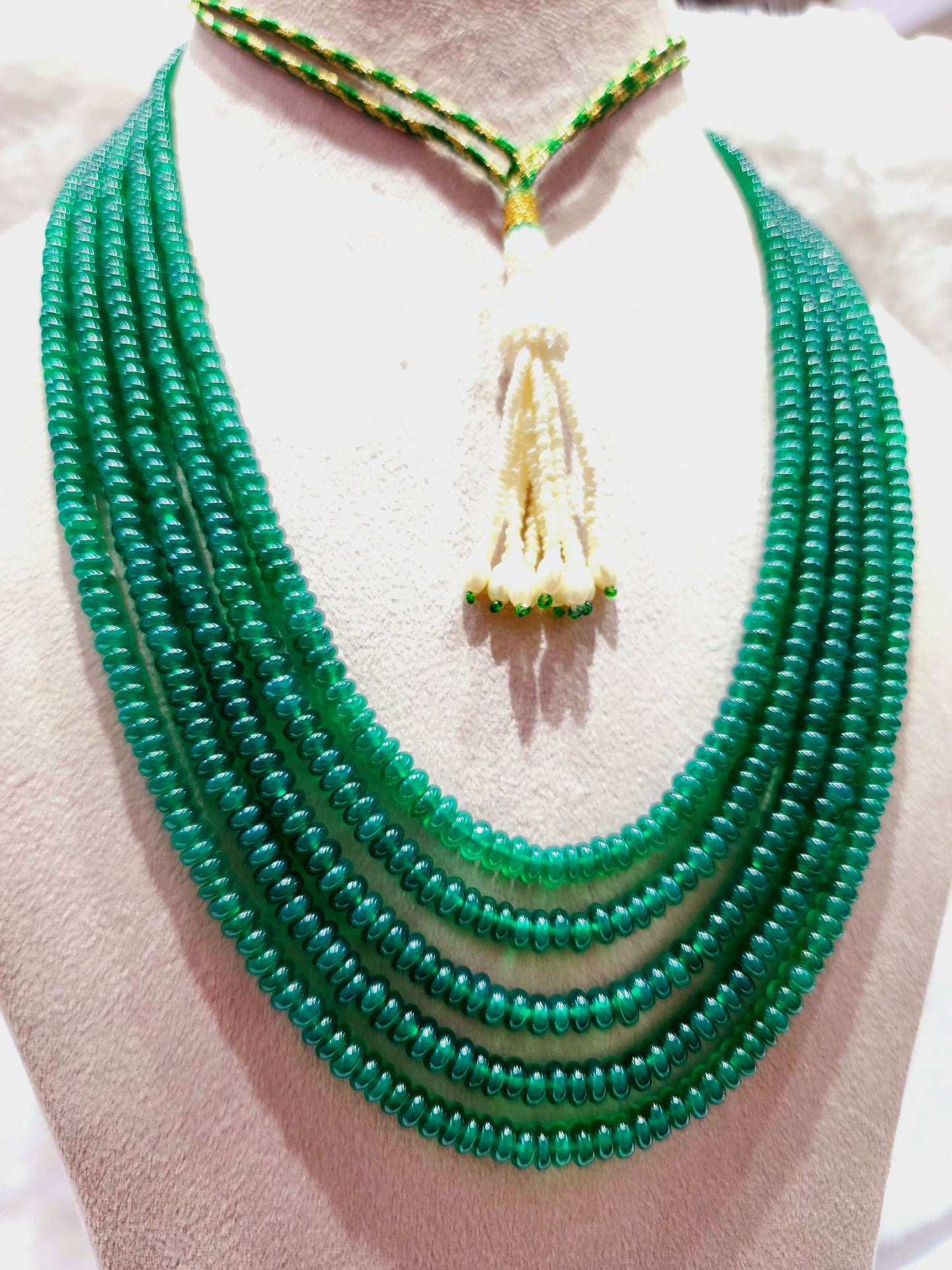 Natural Green Onyx Plain Beads - KGP GEMS