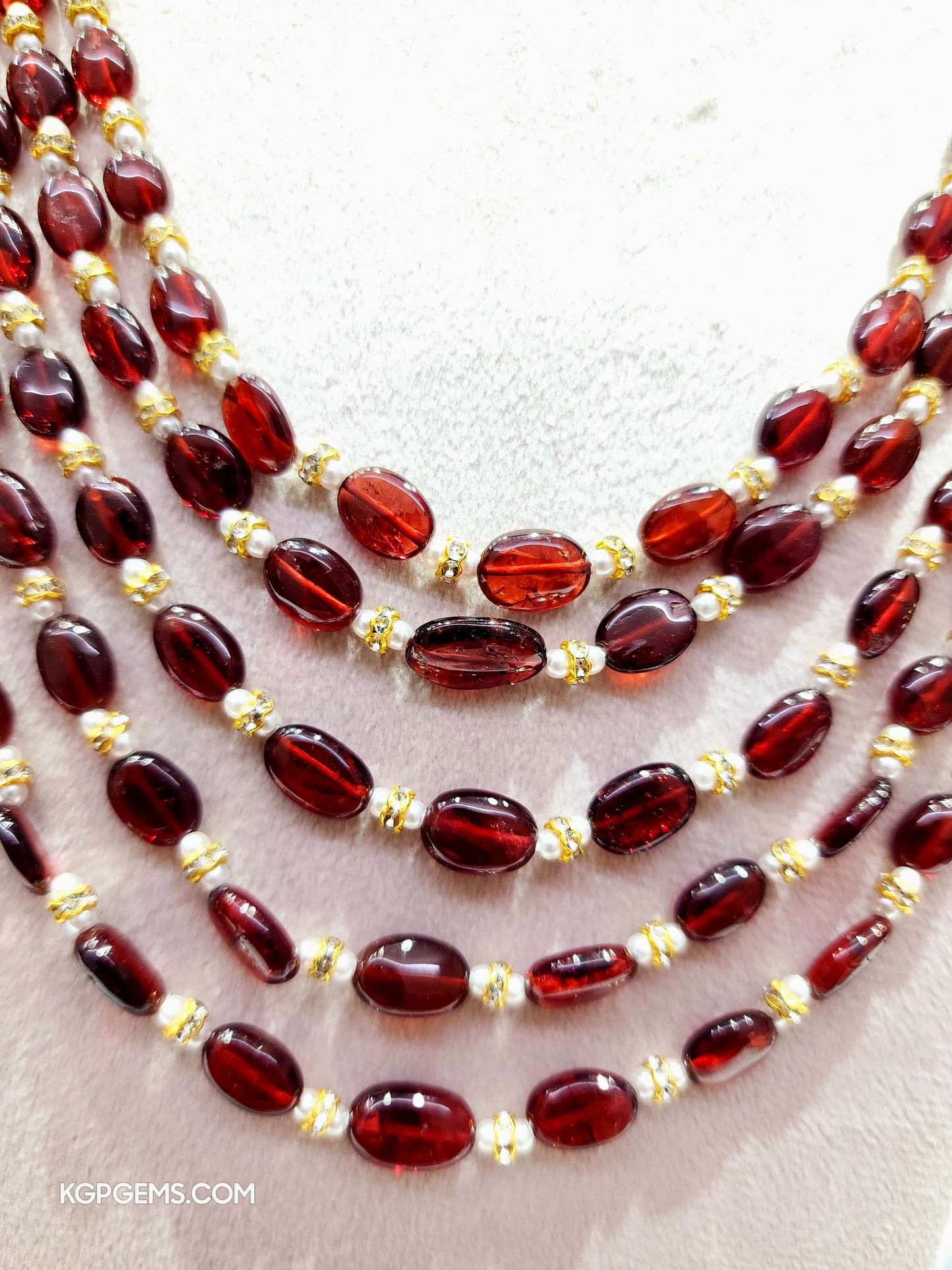 Hassonite Oval Beads ( Gomedh ) - KGP GEMS