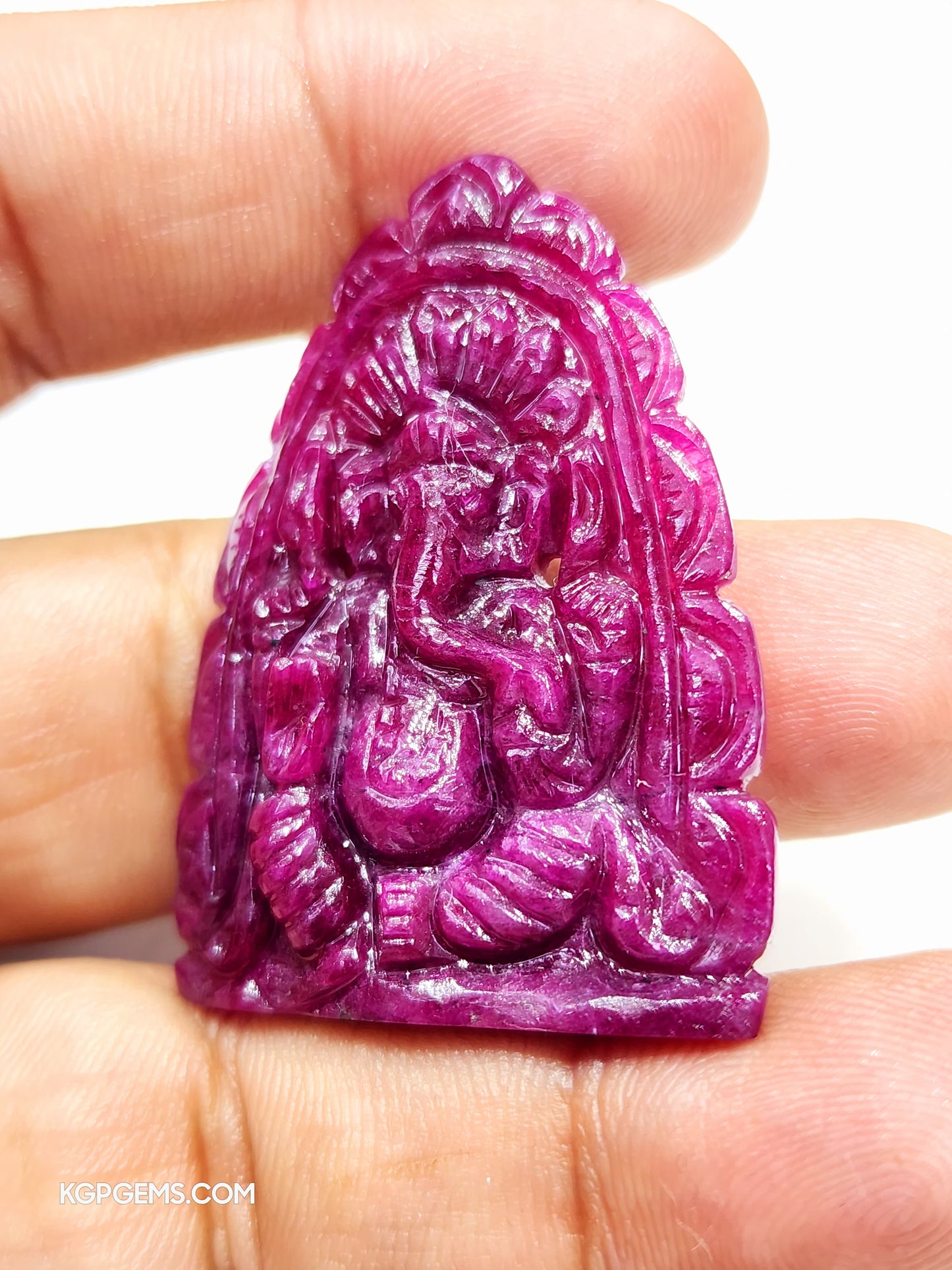 Natural Ruby Ganesha - KGP GEMS