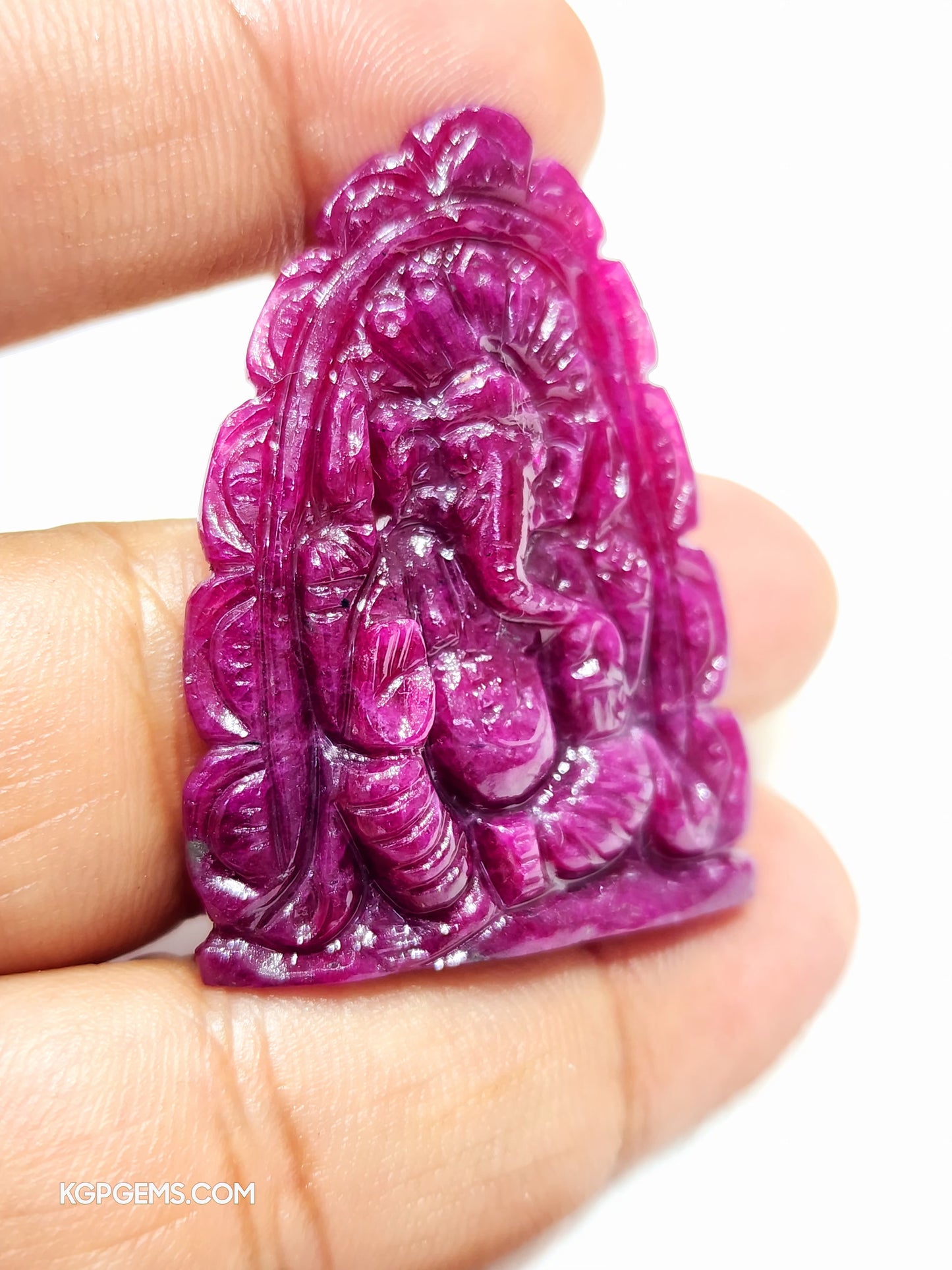 Natural Ruby Ganesha - KGP GEMS