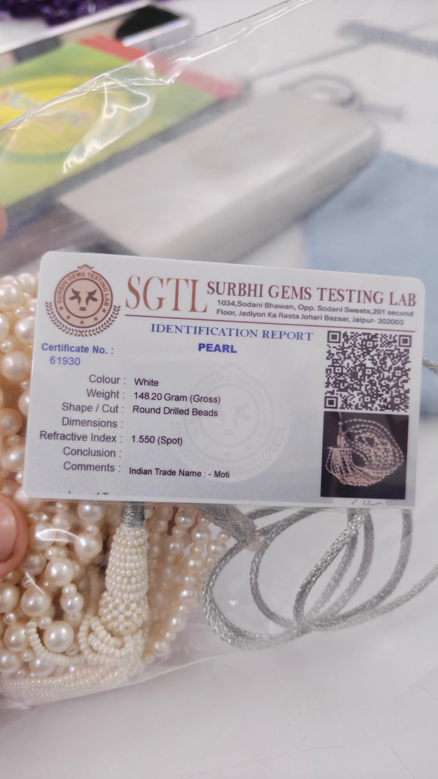 Natural Freshwater Pearls Haram With Certification