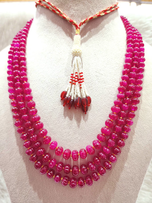 Ruby Opaque Pumpkin Beads - KGP GEMS