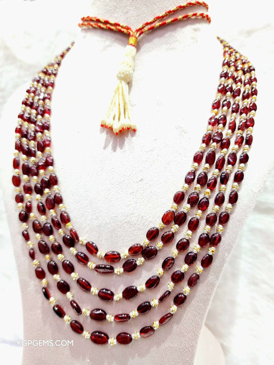 Hassonite Oval Beads ( Gomedh ) - KGP GEMS