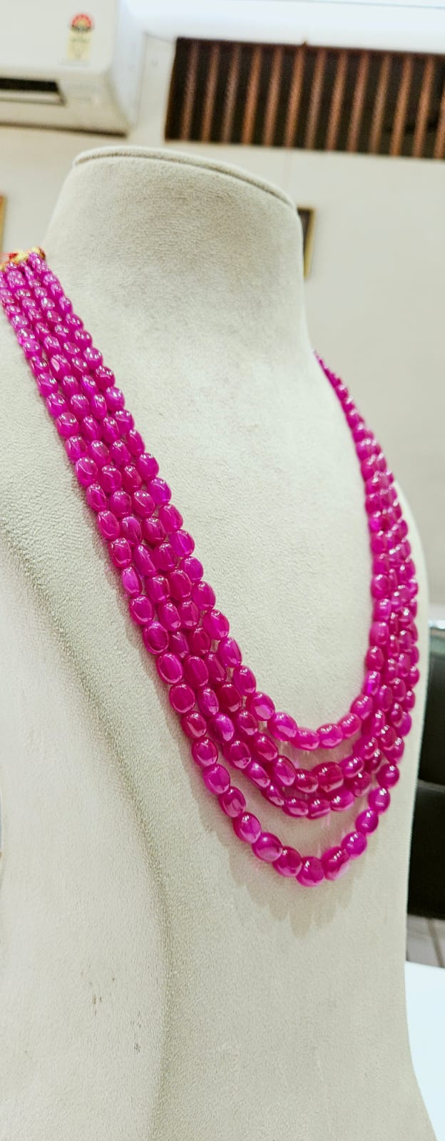 Ruby Opaque Oval Beads - KGP GEMS